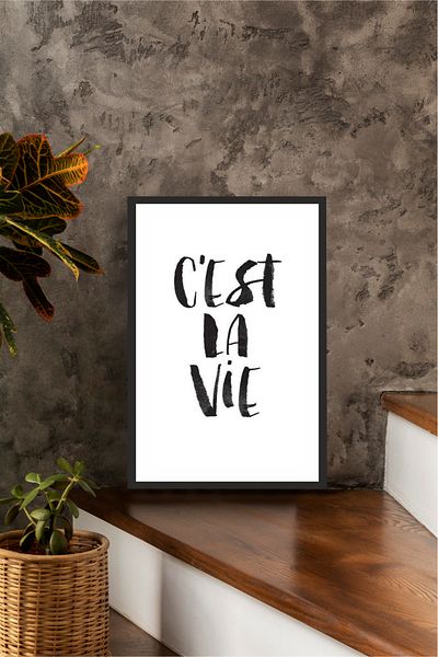 Cadran Home Written Ξύλινο MDF Πίνακας MDF με εμφάνιση πλαισίου