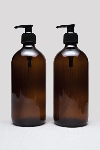 EsayMood (500ml) Glass Liquid Soap Dispenser Amber