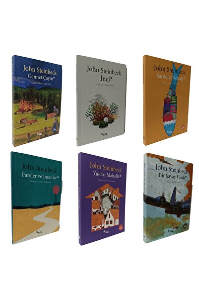 Sel Yayıncılık John Steinbeck 6 Kitap Takım Fareler ve İnsanlar İnci Cennet Çayırı Sardalye Sokağı Yukarı Mahalle
