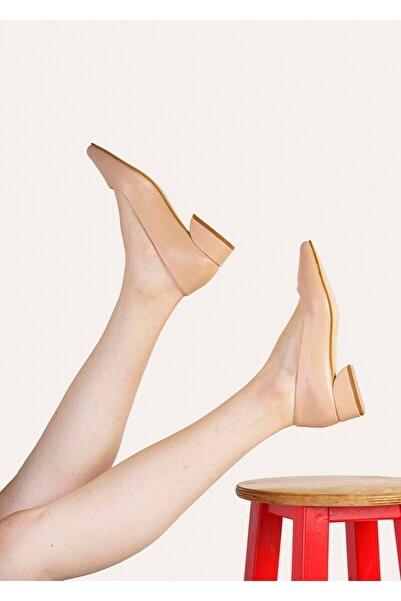 Ayalbuzenne Ten Rengi Kadın Babet Ayakkabı