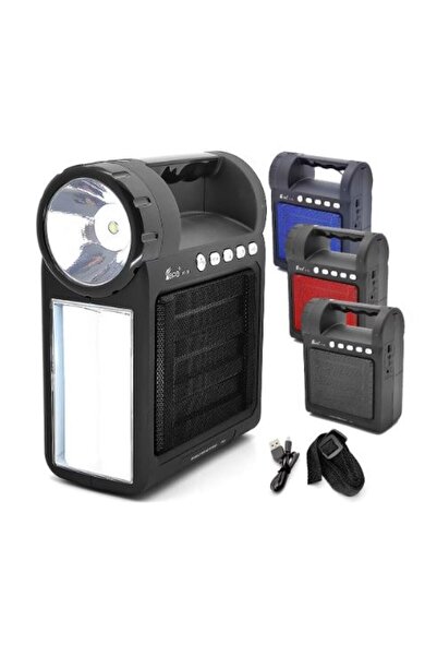 whitetech Taşınabilir Radyolu Bluetoothlu Şarjlı El Feneri Ve Işıldak Acil Du...