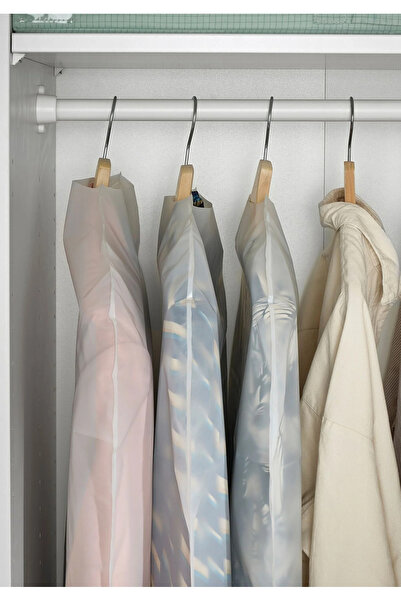 IKEA غطاء فستان بطول 105 سم، غطاء شفاف