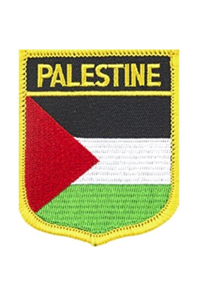 Sim Nakış Cırt Bantlı Filistin Palestine bayrağı nakış işleme arma patch peç 6×8 cm