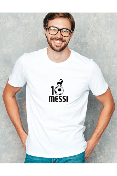 AEMİ Unisex Lionel Messi Specijalni Dizajn Štampano okrugla kragna Oversize k...