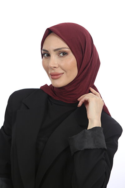 Trablus Hidžab ženski bambus kukičani šal Burgundija