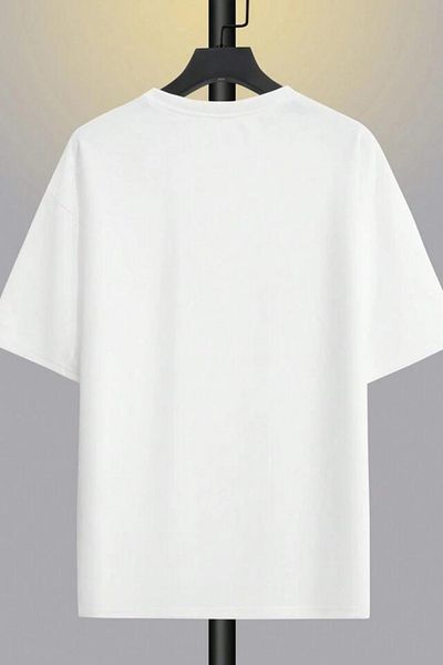 AEMİ Men's Cristiano Ronaldo Cr7 Jersey Special Design Printed Crew Neck 100% Cotton Oversize T-shirt