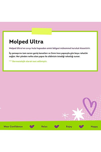 Molped Ultra Süper Ekonomik Uzun Hijyenik Ped 40'lı