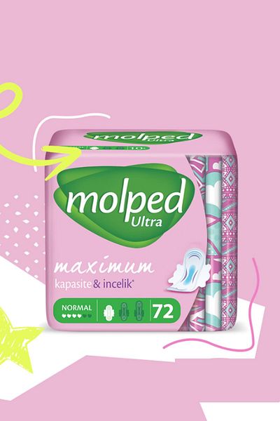 Molped Ultra Super Economic Normal Hygienic Pad 72 Pack