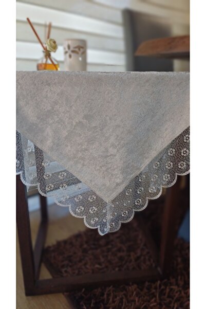 Neweste Fata de masa fiskos din catifea dantelata husa de zestre 95cm*95cm