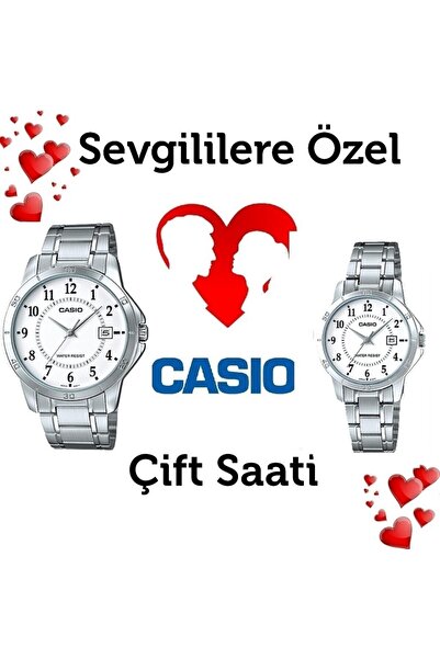 Casio Ltp-v004d-7budf-mtp-v004d-7budf Men's and Women's Couple Wristwatch