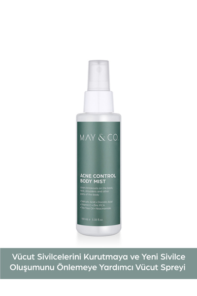 MAY&CO. Acne Body Mist - Akne Vücut Spreyi 100ml