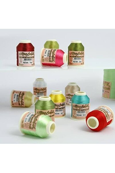 Alux Altınbaşak Polyester Dantel İpliği 20 Adet 20 gr İğne Oyası İpi