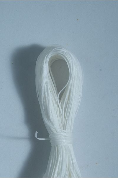 Eskişehir hobi sanat Pearlescent White Color 0.6 Mm 20 Meters Waxed Rope Saddler Leather Sewing Rope Necklace Jewelry Design Bracelet Rope