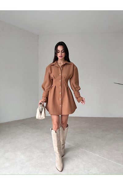 popibutik Μίνι ραμμένο φόρεμα με λεπτομέρεια μανίκι