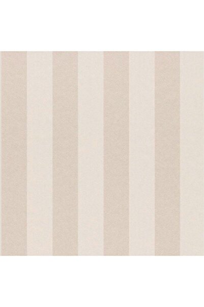 CNGZSHOP Krem Kırık Beyaz Çizgili Desen Duvar Kağıdı 52 Cm x 10 Metre