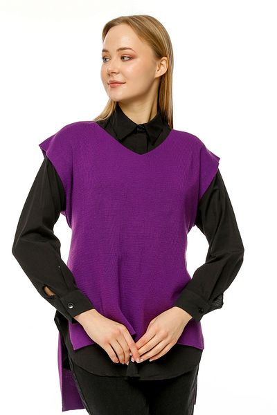MA ananas Women's V-Neck Belted Long Knitwear Sweater