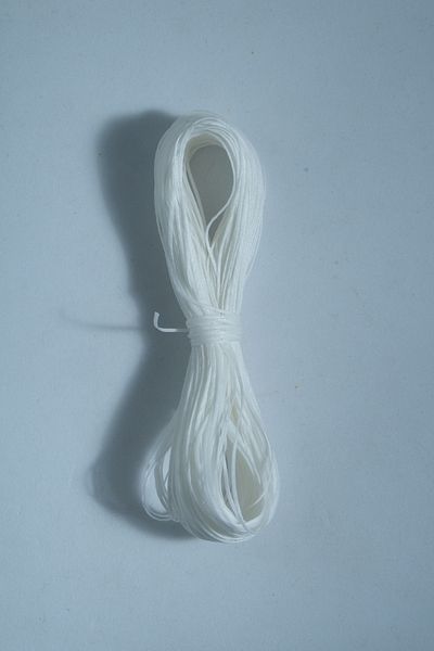 Eskişehir hobi sanat Pearlescent White Color 0.6 Mm 25 Meters Waxed Rope Saddler Leather Sewing Rope Necklace Jewelry Design Bracelet Rope