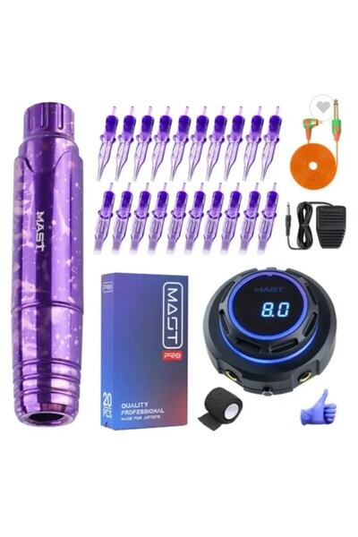 MAST P10 Profesyonel Kalıcı Makyaj Cihazı Ve Dövme Makinesı Seti (HALO ADAPTÖ...
