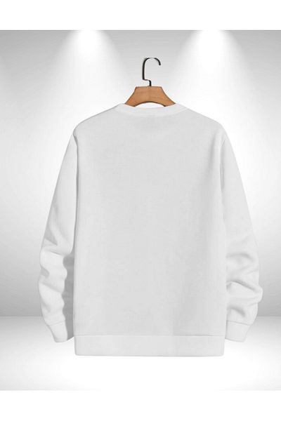 AEMİ Φούτερ Unisex Ataturk με στάμπα Oversize Crew Neck με 3 κλωστές