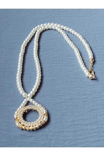 GEZERGOLD TAKI incili dorikalı kolye 55cm