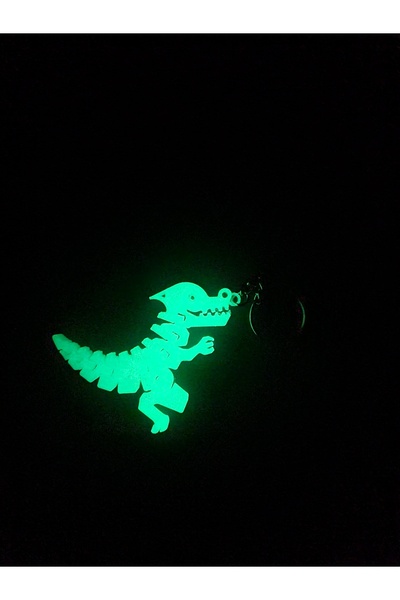 eoshop سلسلة مفاتيح ديناصور متحركة متوهجة ليلاً