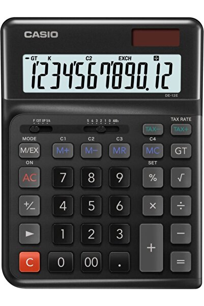 Casio DE-12E-BK-W-DP Hesap Makinesi Desktop