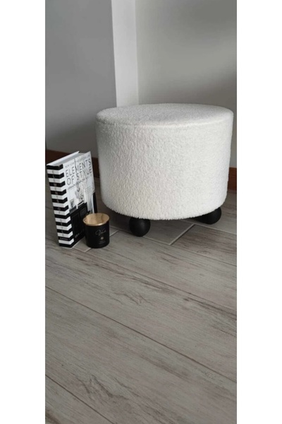 BEYLERBEYİ Puf El Yapımı Puf Kedi Yatağı Makyaj Masası Pufu Salon Pufu Oturma...