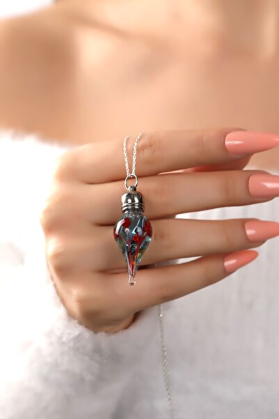 HomSilverjewelry 925 Ayar Gümüş Kişiye Özel İsimli Kırmızı Beyaz Gül Detaylı ...