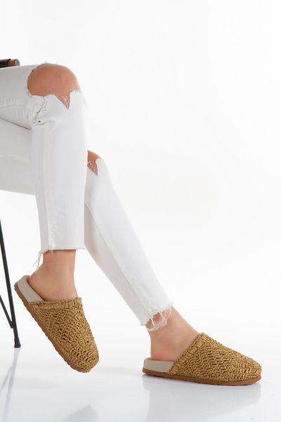 PASSAGE SHOES Γυναικείες ψάθινες παντόφλες 6246