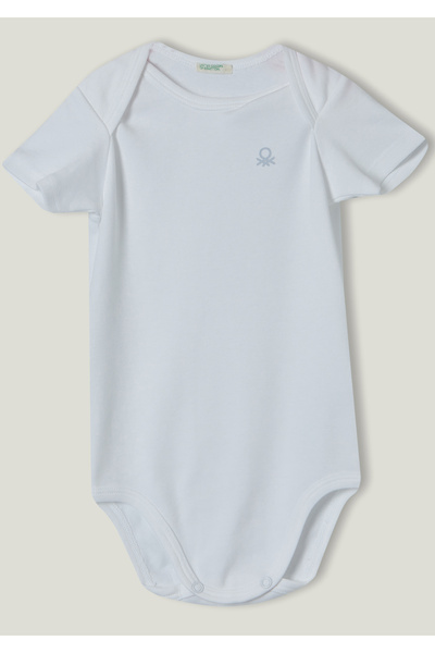 United Colors of Benetton Bebek Mavi-Beyaz Benetton Logolu 2'li Tulum