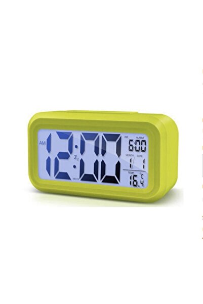 renkli çiçekler Dijital Led Çalar Saat Büyük Ekran Sıcaklık Göstergesi Alarm ...