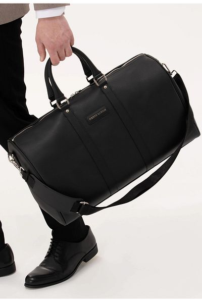 Pierre Cardin 04 قطعة001207 حقيبة يد حقيبة رياضية حقيبة سفر حقيبة عطلة باللون الأسود