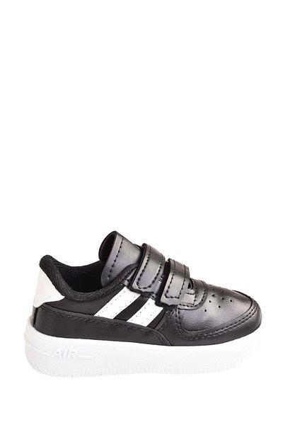 MODAONN Pantofi de sport cu velcro, unisex, cu dungi albe, ușoare, confortabile