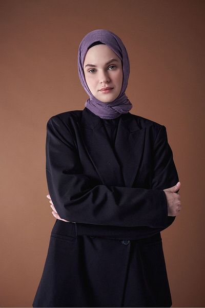 Modakaşmir Bamboo Shawl Series Purple