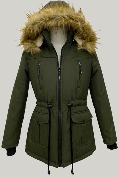 Jannock Glugă detașabilă de iarnă pentru copii unisex Welsoft Fleece Furry Basen Coat Coat