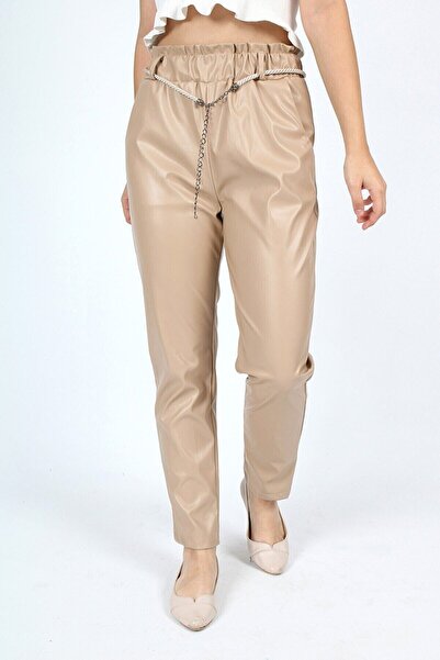 Asortik Kids Ženske uske pantalone Koža