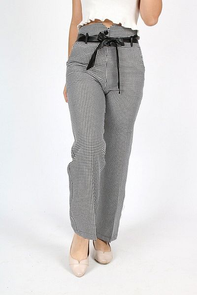 Asortik Kids Girl's Patterned Fabric Trousers