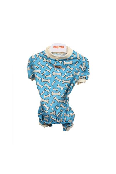Pet Bi Tık Pawstar Kemikler Kedi Köpek Penye Pijama Tulum