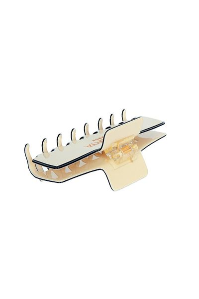 Roberta Lorenz Women's Written Tight Beige Latch Buckle, Quality Bone Material