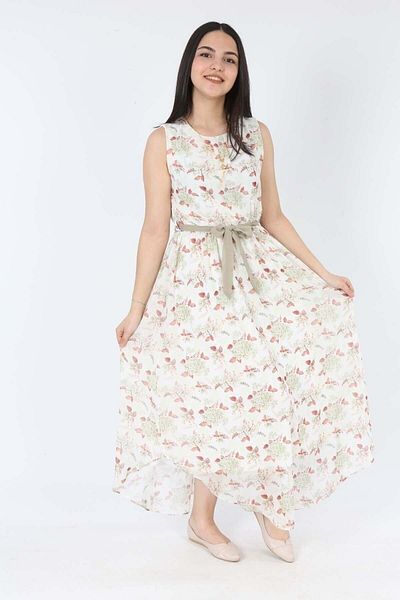 Jannock Rochie de vara din sifon cu maneca lunga zero pentru fete