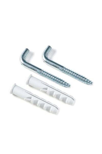 MELEKYAPI Şofben Termosifon Montaj Askı Kancası Vidası 2'li Set