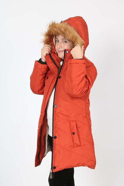 Jannock Girl's Hooded Full Fiber Filling Welsoft Fabric Waterproof Winter Coat Coat