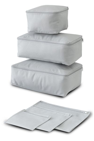 Vedsey Home Organizer Set of 6 Gray Suitcase Organizer