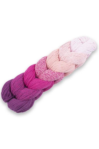 Spagettiyarn Νήματα πλεξίματος Macrame Ombre Pink Roses