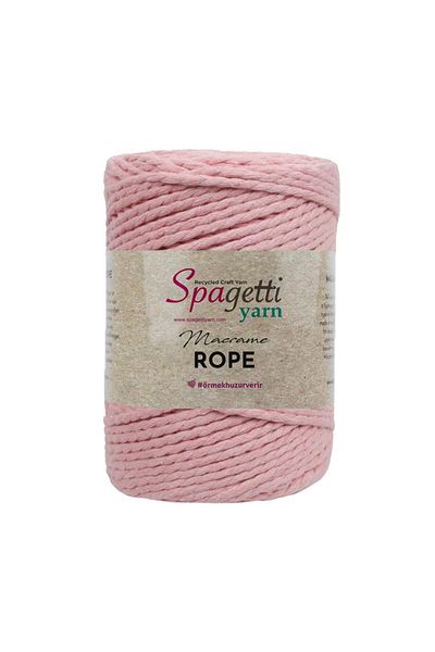 Spagettiyarn 3mm 500g Σαφράν 2 Σπαστό Σχοινί Μακραμέ