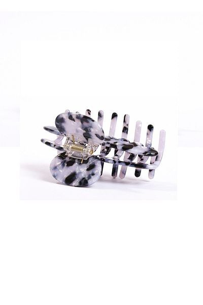 Roberta Lorenz Marble Patterned Latch Buckle 8 Cm| High Quality Acetate Material