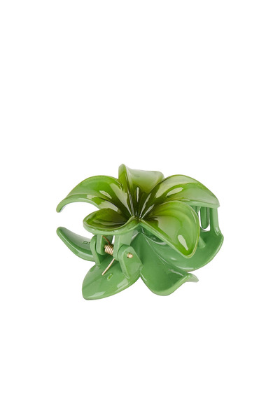 Roberta Lorenz Green Lotus Latch Buckle| Flower Buckle| Aloha| Plumeria Creation Buy 4 Pay 3