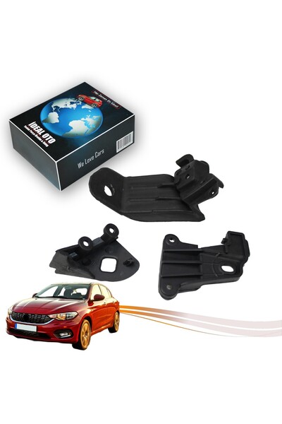 İDEAL OTOMOTİV Fiat Egea 2015-2018 İçin Sağ (Yolcu Tarafı) Far Tamir Seti 509...