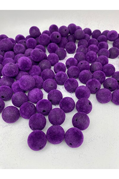 Hedef Bijuteri Mărgele de catifea de culoare violet de 18 mm pentru realizare...