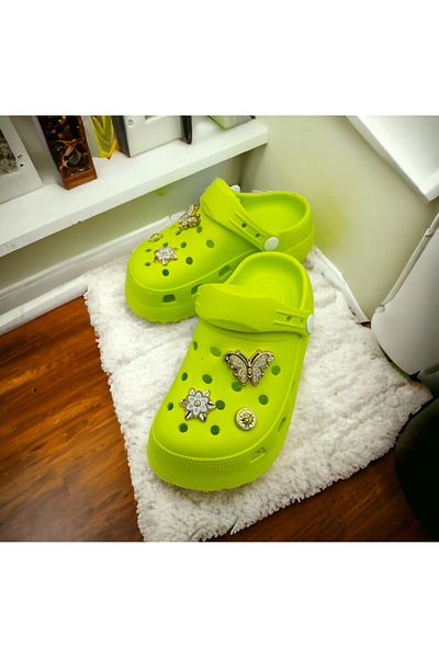 Hızlı Al GIRL'S BUTTERFLY STONE SANDALET SLIPPERS